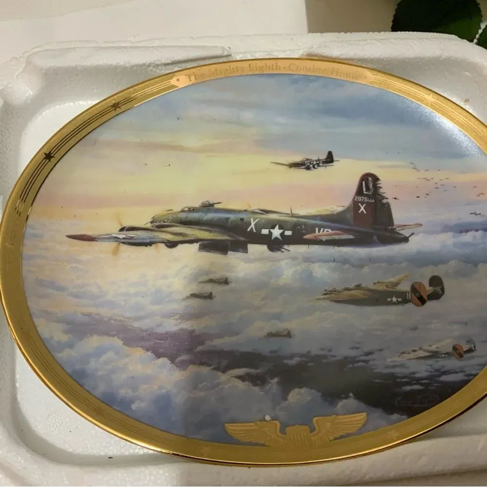 WWII Thunder In The Sky  “coming home”The Bradford Exchange 1995 ROBERT TAYLOR